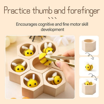 Bee Hive Sensory Wooden Sorting