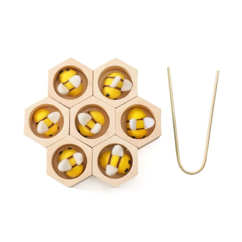 Bee Hive Sensory Wooden Sorting