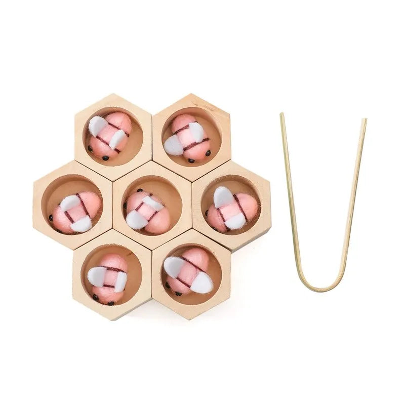 Bee Hive Sensory Wooden Sorting